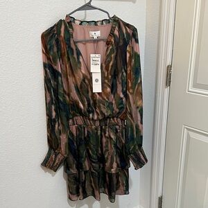 Socialite Multicolor Long Sleeve Dress